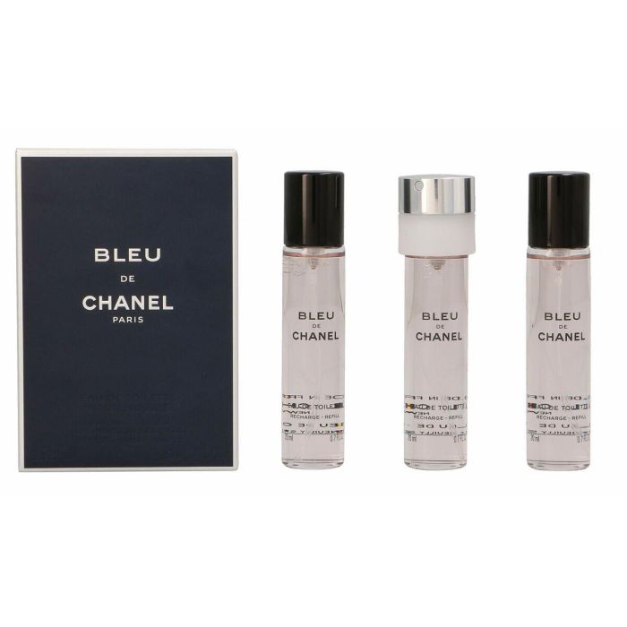 Set de Perfume Hombre Chanel EDT 3 Piezas Bleu de Chanel