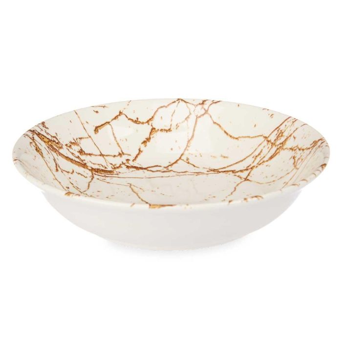 Plato Porcelana Hondo 21Cm Oro Vessia (24 Unidades) 1 Plato Porcelana Hondo 21Cm Oro Vessia (24 Unidades) 1