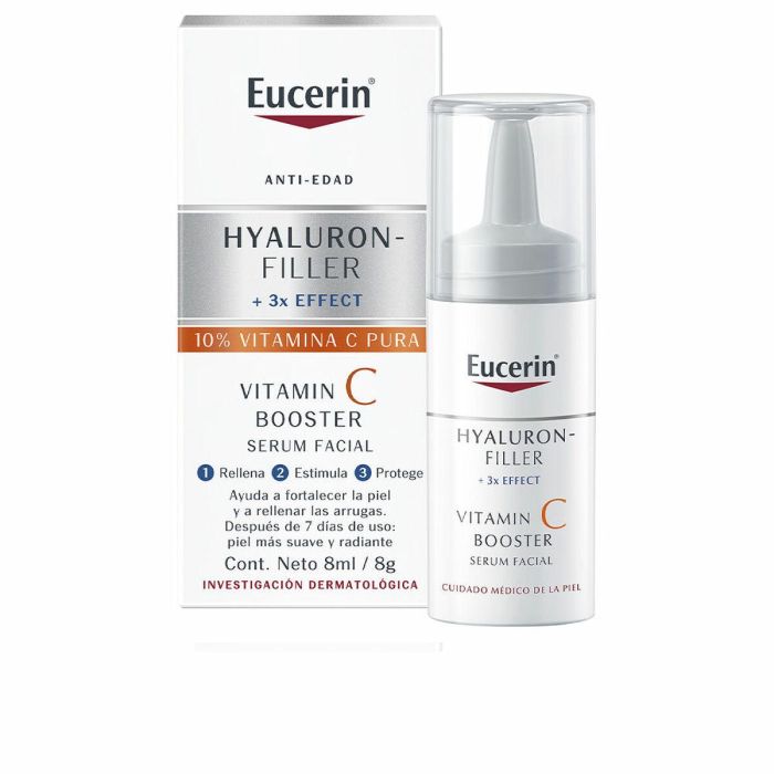 Eucerin HYALURON FILLER Vitamin C Booster Sérum Facial Antiedad Hidratante Antiarrugas Rellenador Todo Tipo Piel 8 ml
