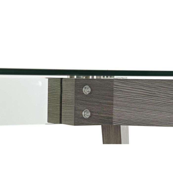 Mesa de Comedor DKD Home Decor Cristal Gris Transparente Madera MDF (160 x 90 x 75 cm) 4 Mesa de Comedor DKD Home Decor Cristal Gris Transparente Madera MDF (160 x 90 x 75 cm) 4