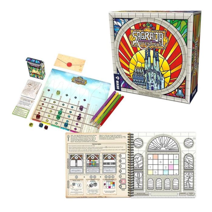 Devir Juego de Mesa Sagrada Artesanos - Juego Legacy de Construcción de Vitrales para 2-4 Jugadores 2 Devir Juego de Mesa Sagrada Artesanos - Juego Legacy de Construcción de Vitrales para 2-4 Jugadores 2