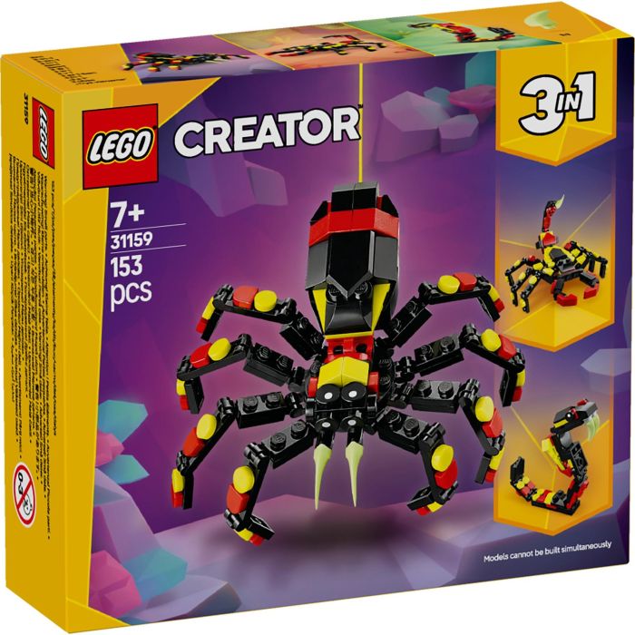 LEGO 31159 Creator Animales Salvajes 3 en 1: Araña Sorprendente - Juego de Construcción Niños +7 Años 9 LEGO 31159 Creator Animales Salvajes 3 en 1: Araña Sorprendente - Juego de Construcción Niños +7 Años 9