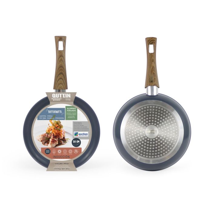 Sartén Inde 30 cm aluminio forjado inducción - Tuttifrutti Quttin (6 Unidades) 6 Sartén Inde 30 cm aluminio forjado inducción - Tuttifrutti Quttin (6 Unidades) 6