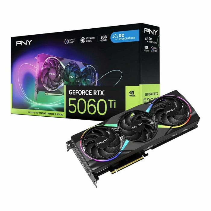 Tarjeta Gráfica PNY geforce rtx 5060 ti 8 GB GDDR6X GDDR7 19 Tarjeta Gráfica PNY geforce rtx 5060 ti 8 GB GDDR6X GDDR7 19