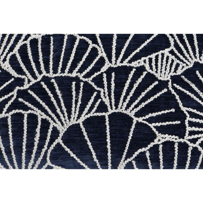 Cojin Mediterraneo DKD Home Decor Azul Marino Plateado 10 x 35 x 60 cm 4