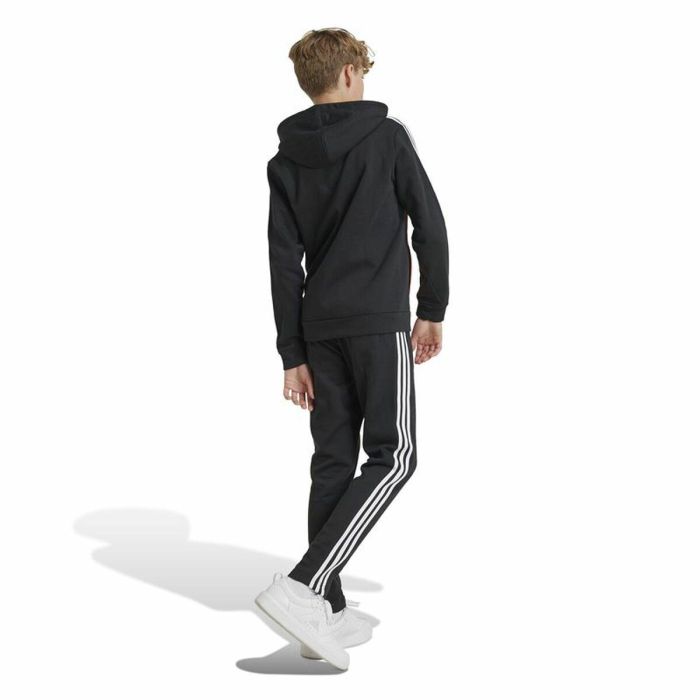 Chándal Mujer Adidas Tiberio 3-Stripes Colorblock Fleece Negro Rojo 3