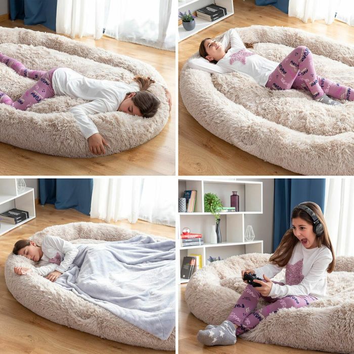 Cama de Perro para Humanos | Human Dog Bed XXL InnovaGoods Beige 15 Cama de Perro para Humanos | Human Dog Bed XXL InnovaGoods Beige 15