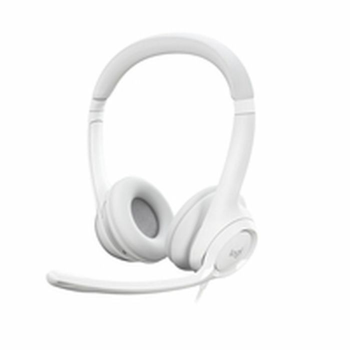 Logitech LOG5099206107304 H390 Casco Estéreo con Cable USB-A y Micrófono Antibuidad, Blanco Roto Logitech LOG5099206107304 H390 Casco Estéreo con Cable USB-A y Micrófono Antibuidad, Blanco Roto