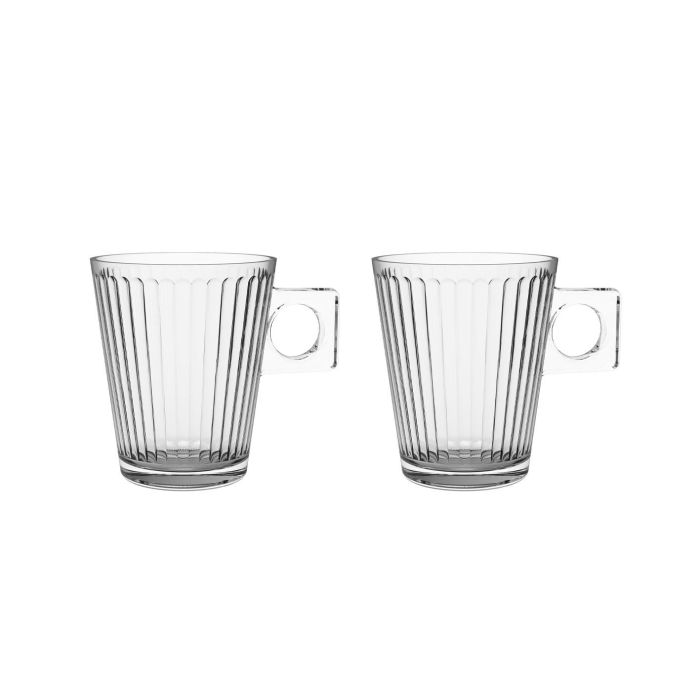 Set 2 Tazas Café con Leche 21Cl Lima Lineal - Inde (36 Cajas) 2 Set 2 Tazas Café con Leche 21Cl Lima Lineal - Inde (36 Cajas) 2