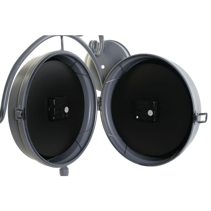 DKD Home Decor Reloj Pared Tradicional Gris Dorado Hierro Cristal 2 Unidades 43 x 47 x 14.5 cm 3