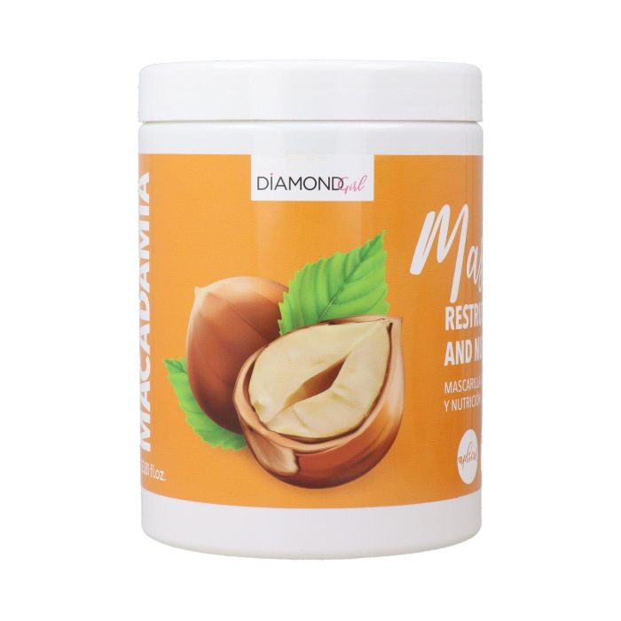 Diamond Girl Mascarilla Restructurante Macadamia 1000 ml - Cabello bonito, sano y brillante
