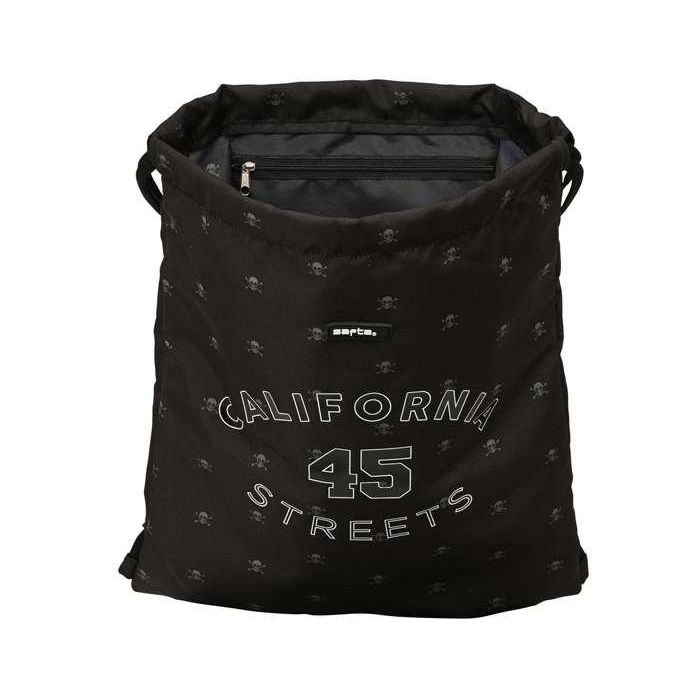 Bolsa Mochila con Cuerdas Safta California Negro 35 x 40 x 1 cm 1