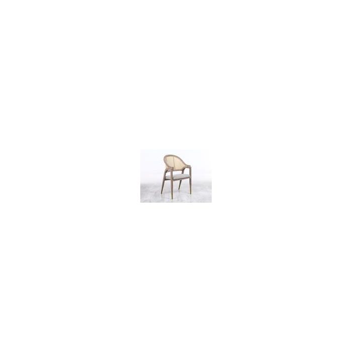 Silla Tradicional DKD Home Decor Gris Oscuro Natural 55 x 88 x 59 cm (2 Unidades)