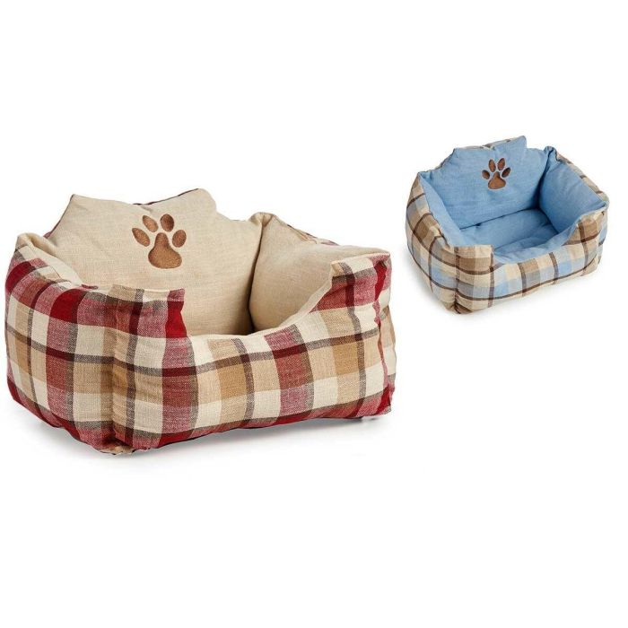 Cama para mascota A cuadros 40 x 30 x 60 cm (8 Unidades) 1