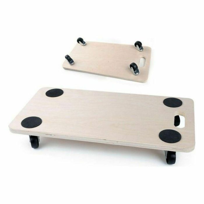 Base de Madera con Ruedas Bricotech (57,5 x 29 x 1,8 cm) Madera 57,5 x 29 x 1,8 cm 1