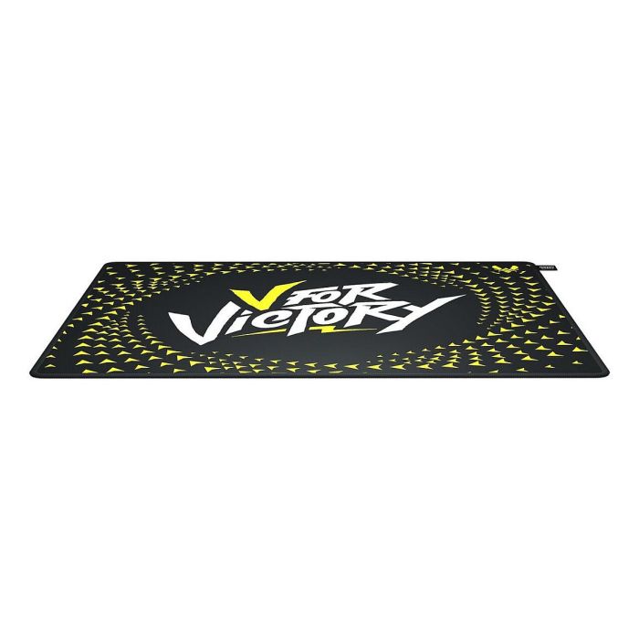 Cherry XTRFY GP5 Vitality Black Alfombrilla de Ratón para Gaming L Negro Blanco Amarillo Tela Caucho Bordes Rematados Base Antiderrapante Lavable 2