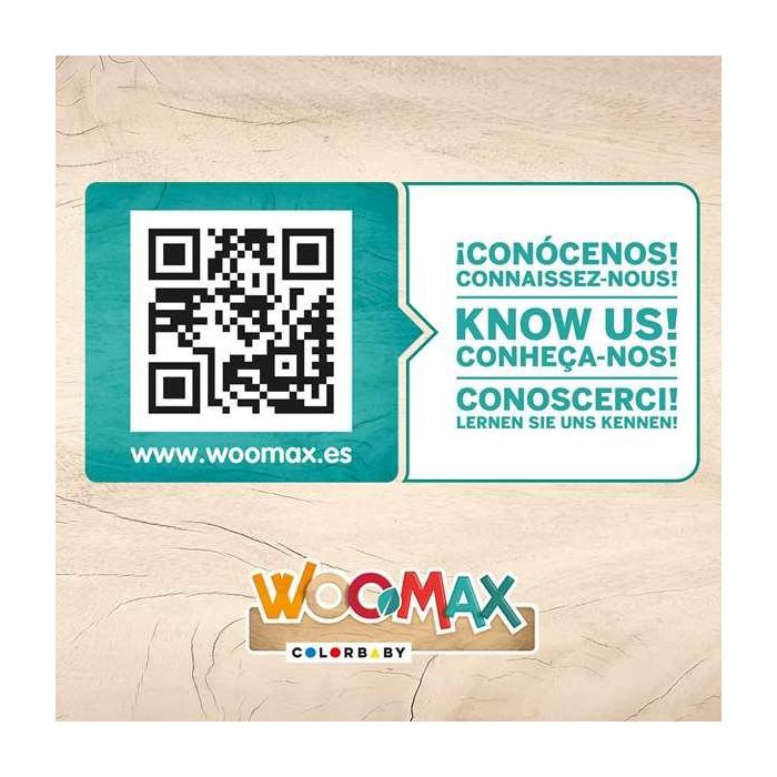Woomax Cocina Eléctrica de Madera 59,5x30x94,5 cm Juguete Infantil a Partir de 3 Años 11