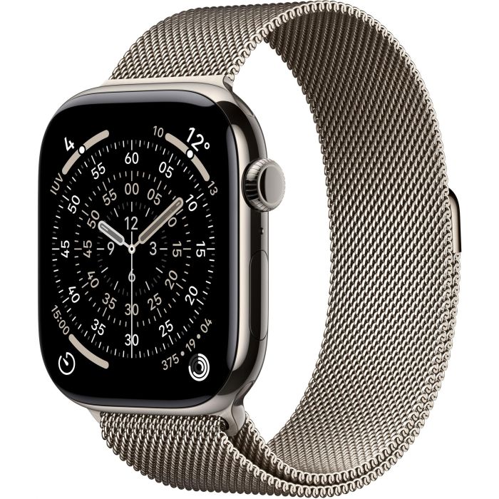 Apple Watch S11 Titan Natur Cellular 46mm (Milanaise Armband natur) S/M 0 Apple Watch S11 Titan Natur Cellular 46mm (Milanaise Armband natur) S/M 0