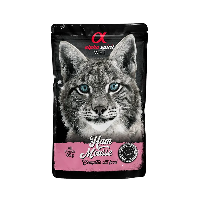 Alpha Spirit Mousse Jamón Felino 24x85 gr Alpha Spirit Mousse Jamón Felino 24x85 gr