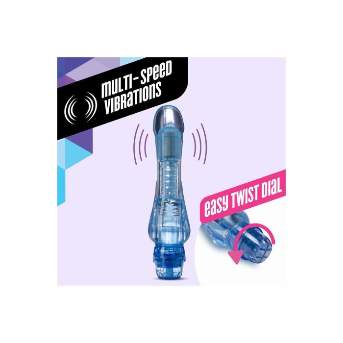 Vibrador Blush Naturally Yours Azul 7 Vibrador Blush Naturally Yours Azul 7