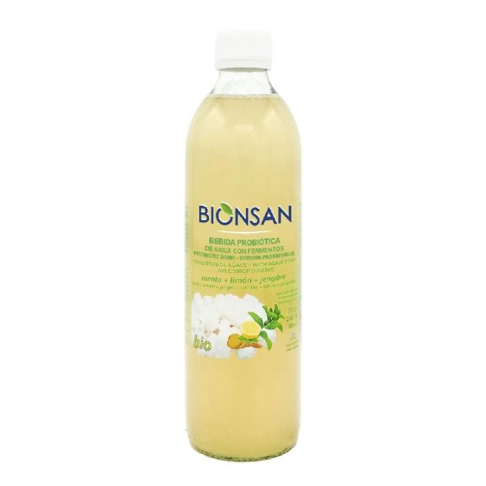 Bebida Probiótica De Agua Con Menta Y Jengibre