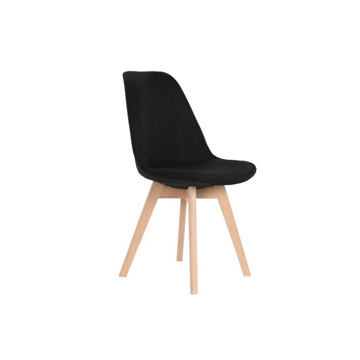 Silla Scandi DKD Home Decor Negro 56 x 83 x 48 cm