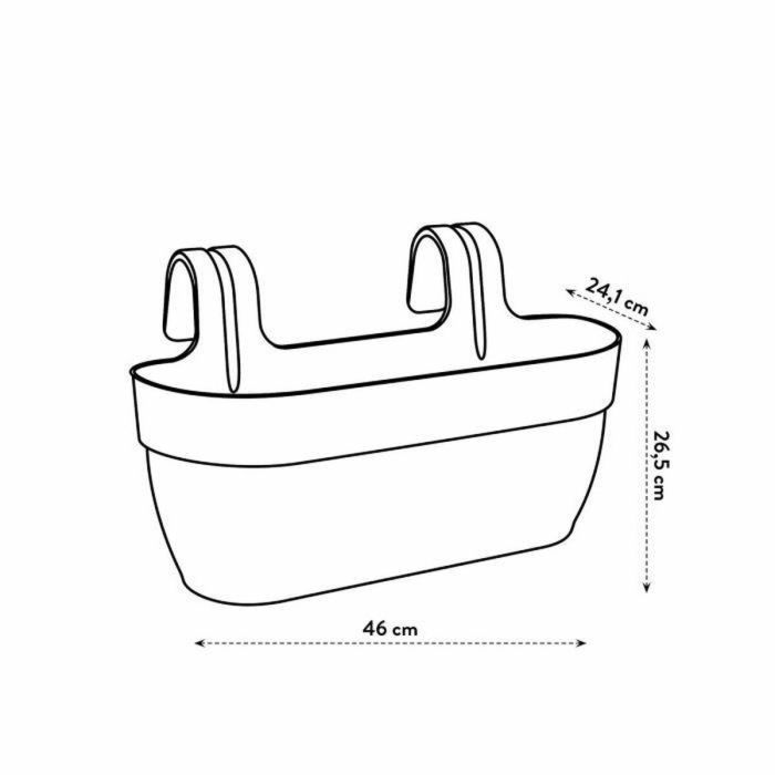 Elho Maceta Colgante Vibia Campana Easy Hanger Large, para Balcón Exterior, Dusty Pink, L 24.1 x An 46 x Al 26.5 cm 2 Elho Maceta Colgante Vibia Campana Easy Hanger Large, para Balcón Exterior, Dusty Pink, L 24.1 x An 46 x Al 26.5 cm 2