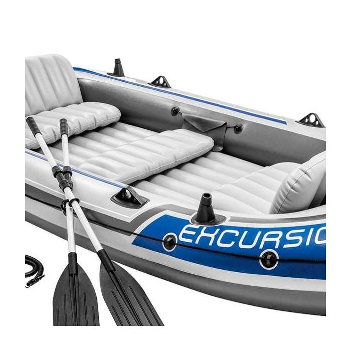 Barca Hinchable Colorbaby Azul Blanco 5 personas 1 Barca Hinchable Colorbaby Azul Blanco 5 personas 1