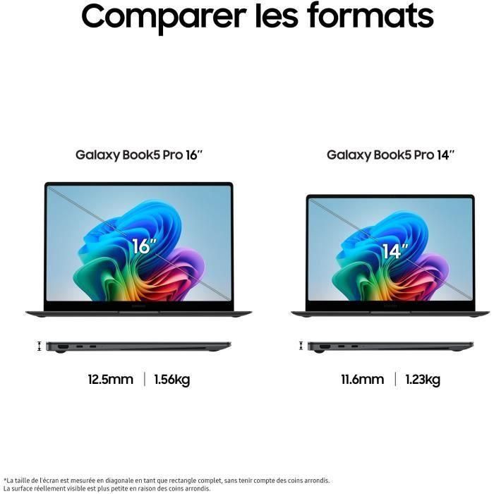 Samsung SAM1737725441969 Portátil Galaxy Book5 Pro 14" Intel Core Ultra 7, 16GB RAM, 512GB SSD, Gris 5
