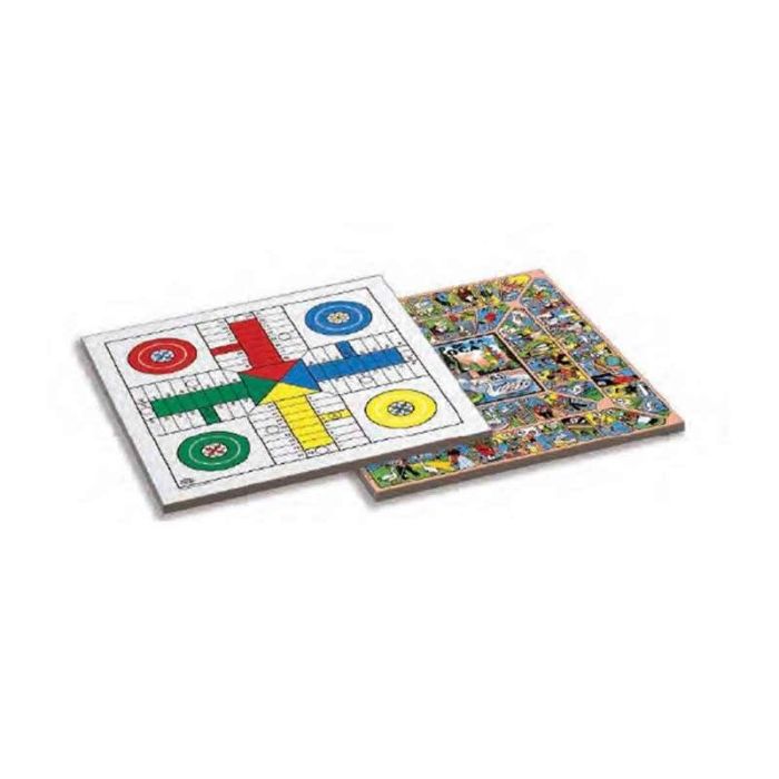 Tablero parchis 4 y oca de madera 40x40 cm sin accesorios 7