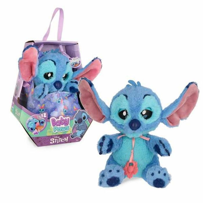 Imc Toys Stitch Peluche Cachorro Interactivo Baby Paws con Sonido, Bolsa Transportable, Chupete y Pilas AAA Incluidas +18 Meses 8