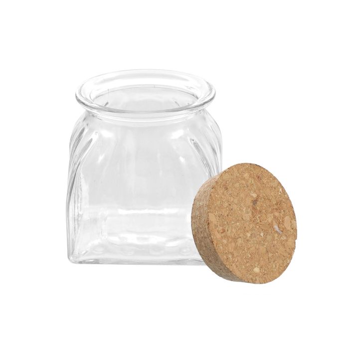 Tarro de vidrio con líneas y tapón de corcho 660 ml - La Mediterranea (24 Unidades) 7 Tarro de vidrio con líneas y tapón de corcho 660 ml - La Mediterranea (24 Unidades) 7