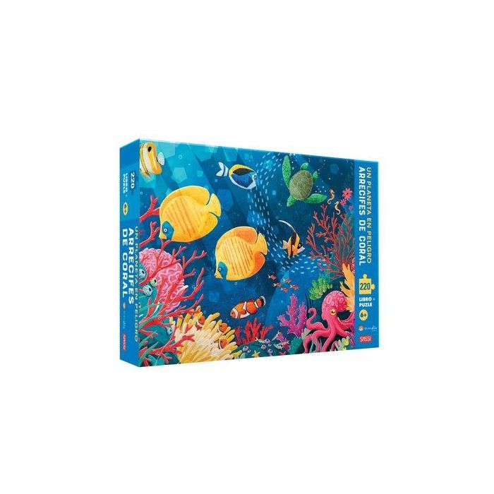Puzle Y Libro Sassi Manolito Books Arrecifes De Coral 220 Piezas (+6 Años)