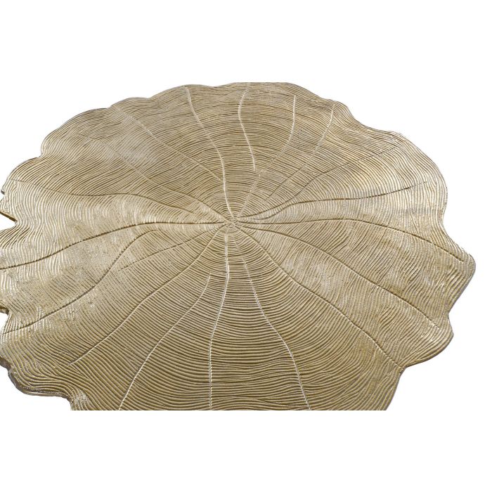 DKD Home Decor Mesita Auxiliar Moderno Dorado Aluminio 62 x 54 x 62 cm (2 Unidades) 1