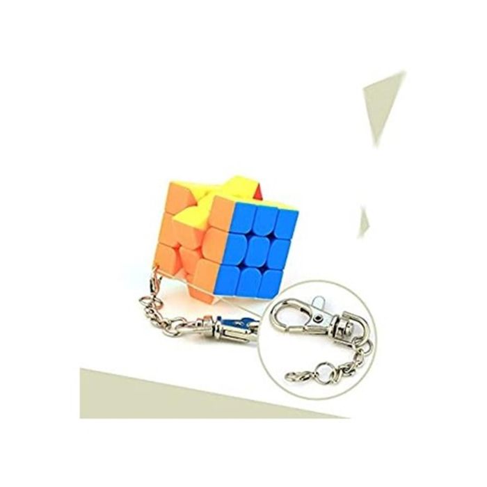 Qiyi Cubo Rubik Llavero 3x3 Plano - Mini Cubo con Giro Suave Qiyi Cubo Rubik Llavero 3x3 Plano - Mini Cubo con Giro Suave