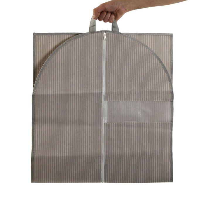 Funda para Traje Versa Rayas Beige 135 x 60 cm 2 Funda para Traje Versa Rayas Beige 135 x 60 cm 2