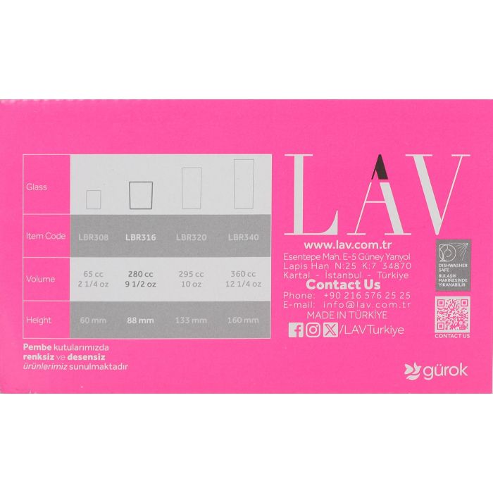 Lav Set 6 Vasos Whisky 280 cc Colección Liberty (8 Cajas) Lav Set 6 Vasos Whisky 280 cc Colección Liberty (8 Cajas)