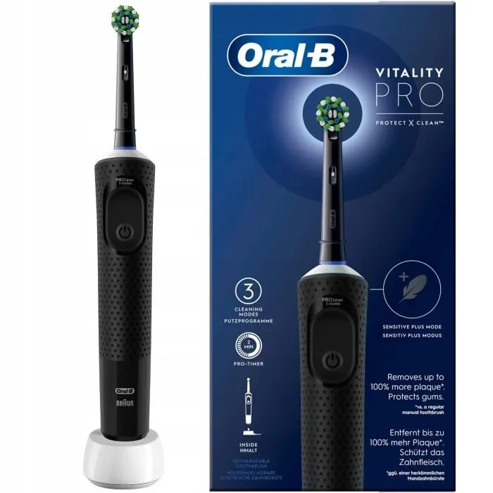 Cepillo de Dientes Eléctrico Oral-B Vitality Pro Negro 0 Cepillo de Dientes Eléctrico Oral-B Vitality Pro Negro 0