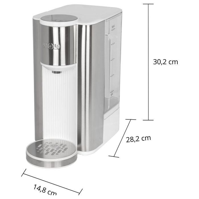 UNOLD Ava Express 18610 - Hervidor de Agua Eléctrico, 2.5 Litros, 2600 W, Acero Inoxidable y Plástico, 6 Ajustes de Temperatura, Indicador de Nivel, Plata y Blanco 1 UNOLD Ava Express 18610 - Hervidor de Agua Eléctrico, 2.5 Litros, 2600 W, Acero Inoxidable y Plástico, 6 Ajustes de Temperatura, Indicador de Nivel, Plata y Blanco 1