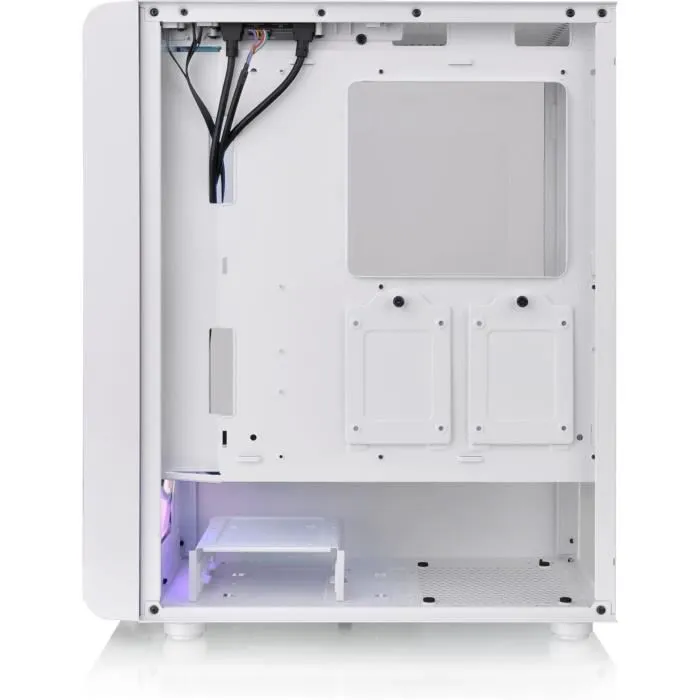 Thermaltake S200 TG ARGB Caja PC Mid Tower ATX/Micro ATX Vidrio Templado Blanca 3x120mm A-RGB USB 3.0/2.0 2
