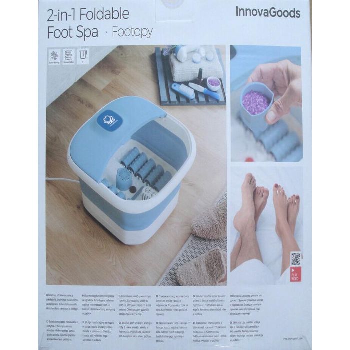 Spa para Pies Plegable con Rodillos e Hidromasaje Footopy InnovaGoods 12
