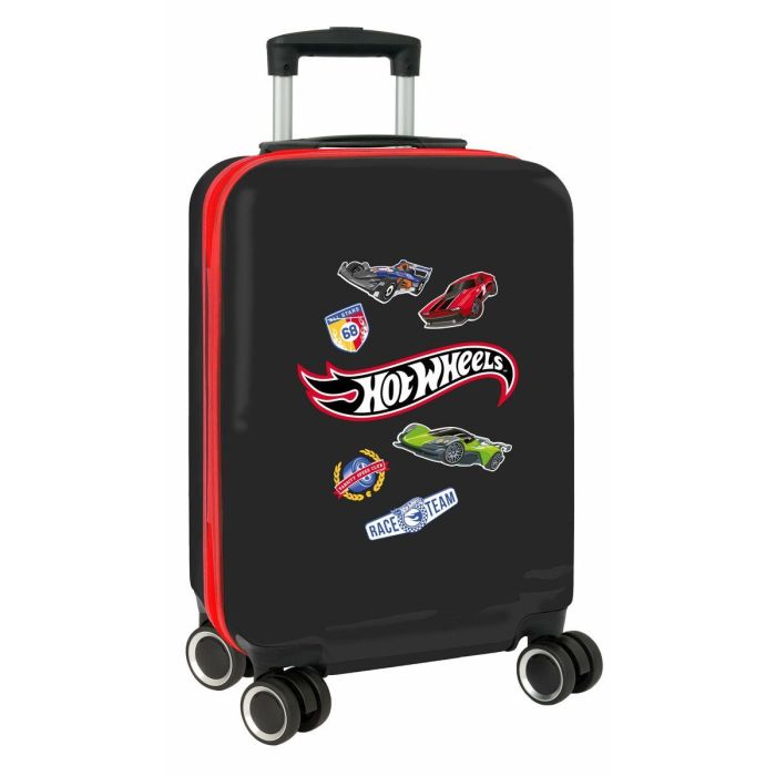Hot Wheels Trolley Cabina 20" Rígida 34,5x55x20 cm para Niños +3 Años Maleta de Viaje Ruedas Asa Extensible 4