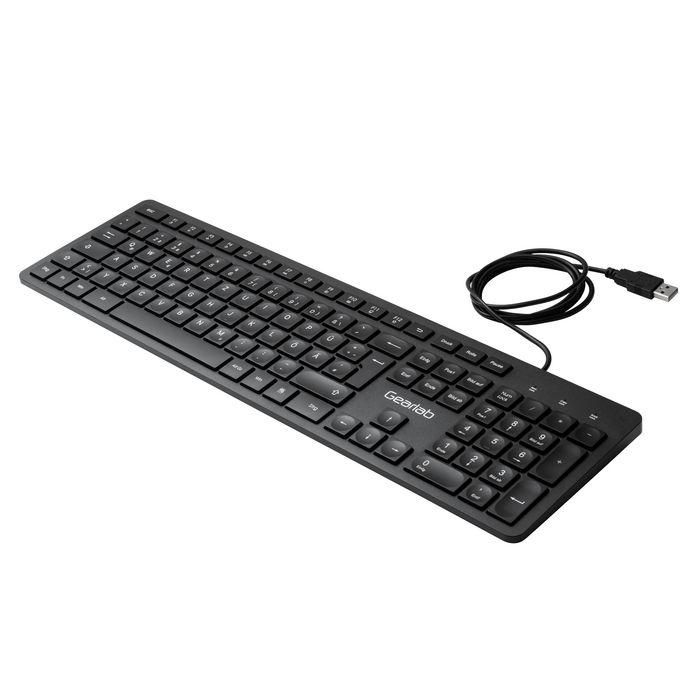 eSTUFF G220 Teclado USB con Cable de Tamaño Completo, Teclas Silenciosas y Perfil Bajo, Diseño Delgado para Productividad Óptima, Distribución Alemana 2 eSTUFF G220 Teclado USB con Cable de Tamaño Completo, Teclas Silenciosas y Perfil Bajo, Diseño Delgado para Productividad Óptima, Distribución Alemana 2