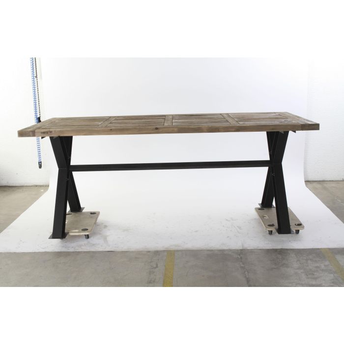 Mesa Vintage DKD Home Decor Natural Negro 100 x 78 x 200 cm 6