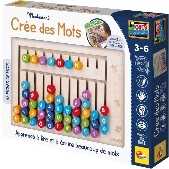 Lisciani Giochi LIS8008324110186 Juego Montessori Sopa de letras Tablero de madera con letras y números magnéticos Lisciani Giochi LIS8008324110186 Juego Montessori Sopa de letras Tablero de madera con letras y números magnéticos