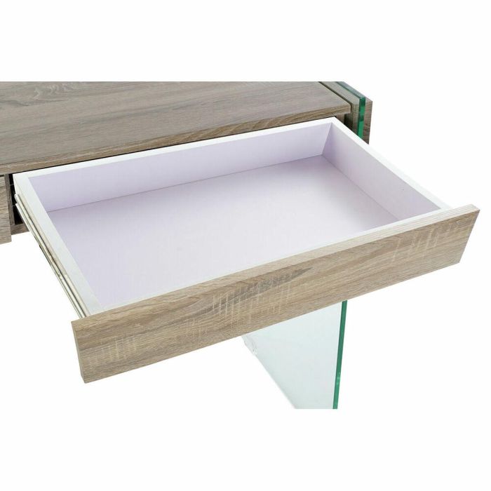 Mesa auxiliar DKD Home Decor Transparente Natural Madera Cristal Madera MDF 120 x 40 x 76 cm 3 Mesa auxiliar DKD Home Decor Transparente Natural Madera Cristal Madera MDF 120 x 40 x 76 cm 3