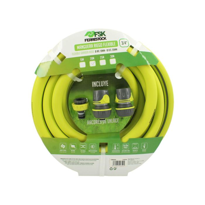 Manguera Ferrestock 3/4" Poliéster 20 m Ø 19 mm Flexible 7 Manguera Ferrestock 3/4" Poliéster 20 m Ø 19 mm Flexible 7