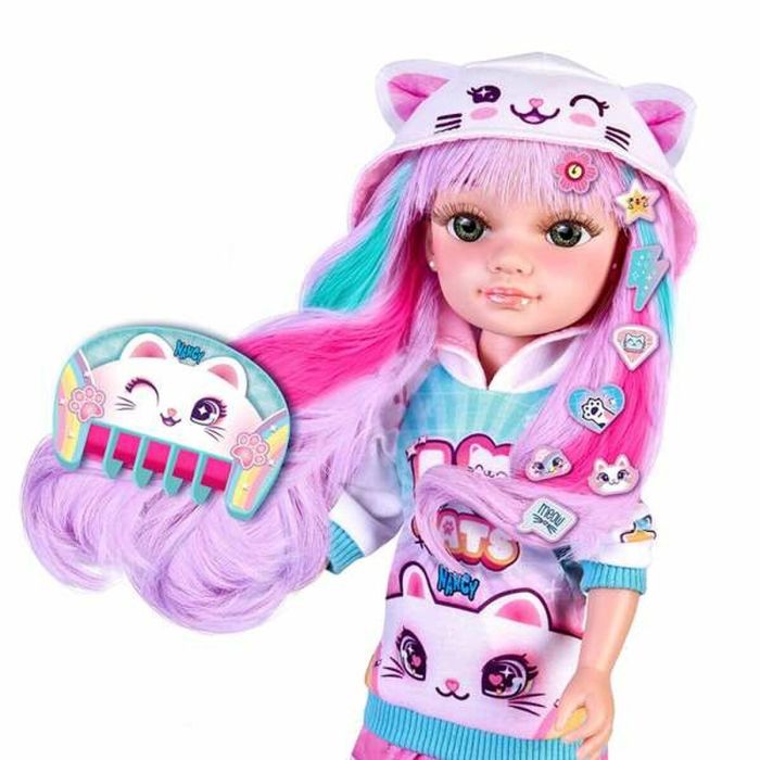 Muñeca nancy catwaii 42 cm ¡diviertete creando peinados y maquillajes felinos! 7