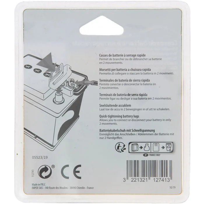 Xltech Tacos de Batería de Liberación Rápida Cartec 2 (+ y -) 3