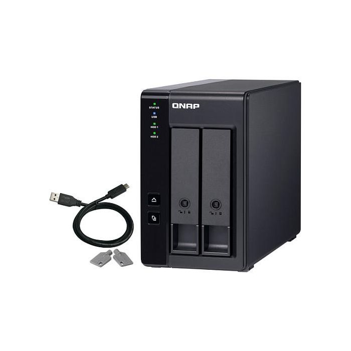 QNAP TR-002 Unidad de Disco Múltiple Negro